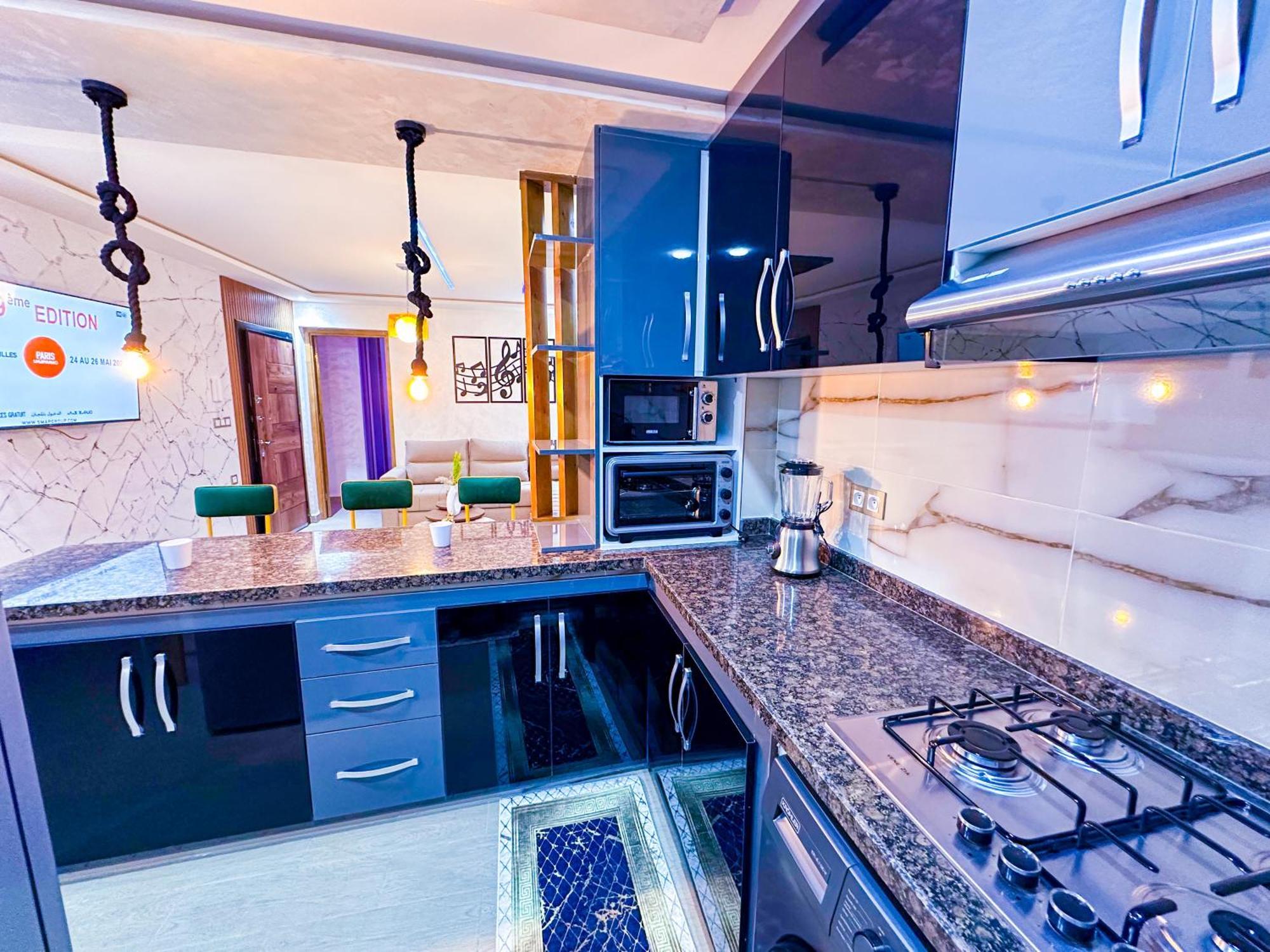 Veluxa - Luxury Holiday Homes - Centric Flat Tanger Exteriör bild